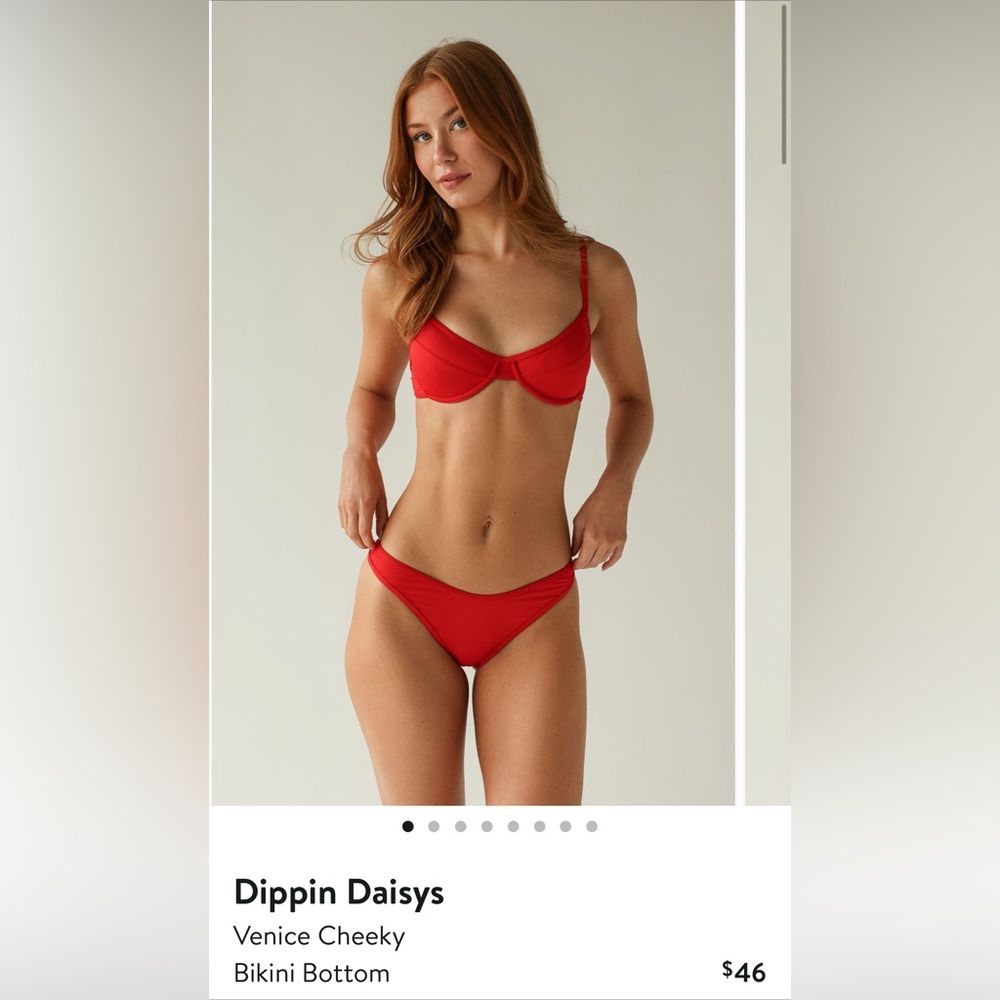 NWT Dippin' Daisy's Red Bikini Bottom